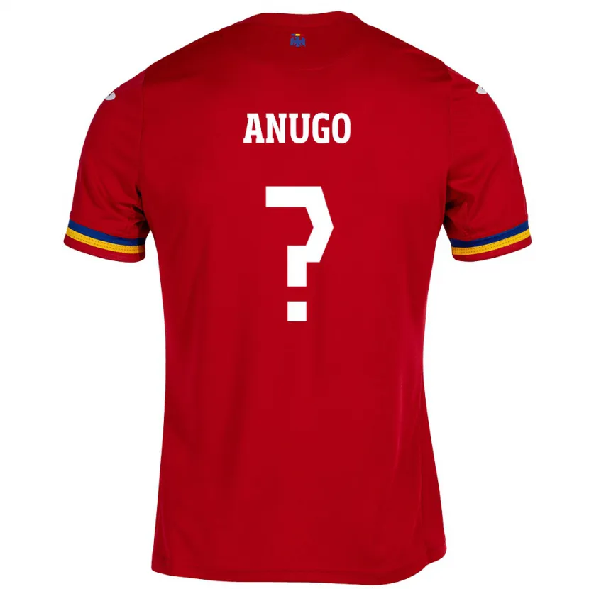 Danxen Femme Maillot Roumanie David Anugo #0 Rouge Tenues Extérieur 24-26 T-Shirt