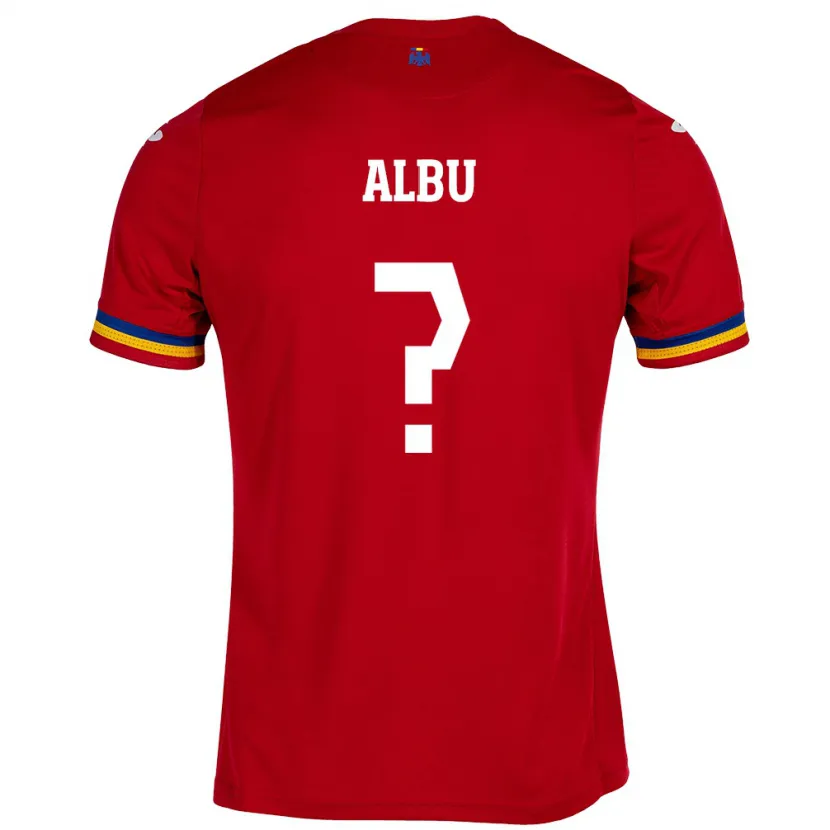 Danxen Femme Maillot Roumanie Luca Albu #0 Rouge Tenues Extérieur 24-26 T-Shirt