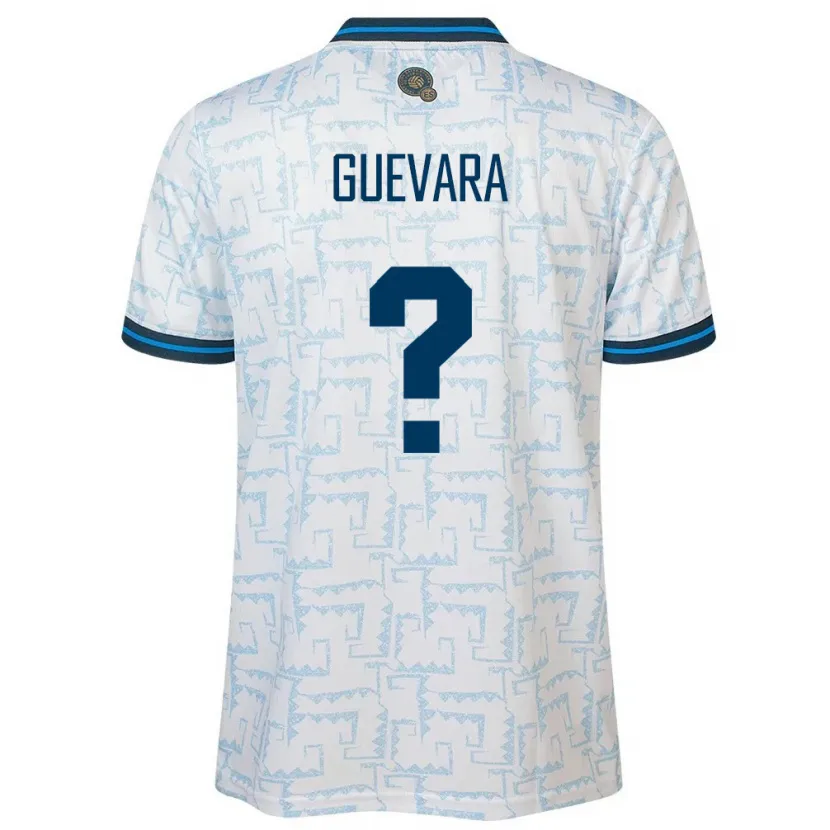 Danxen Femme Maillot Salvador Inner Guevara #0 Blanc Tenues Extérieur 24-26 T-Shirt