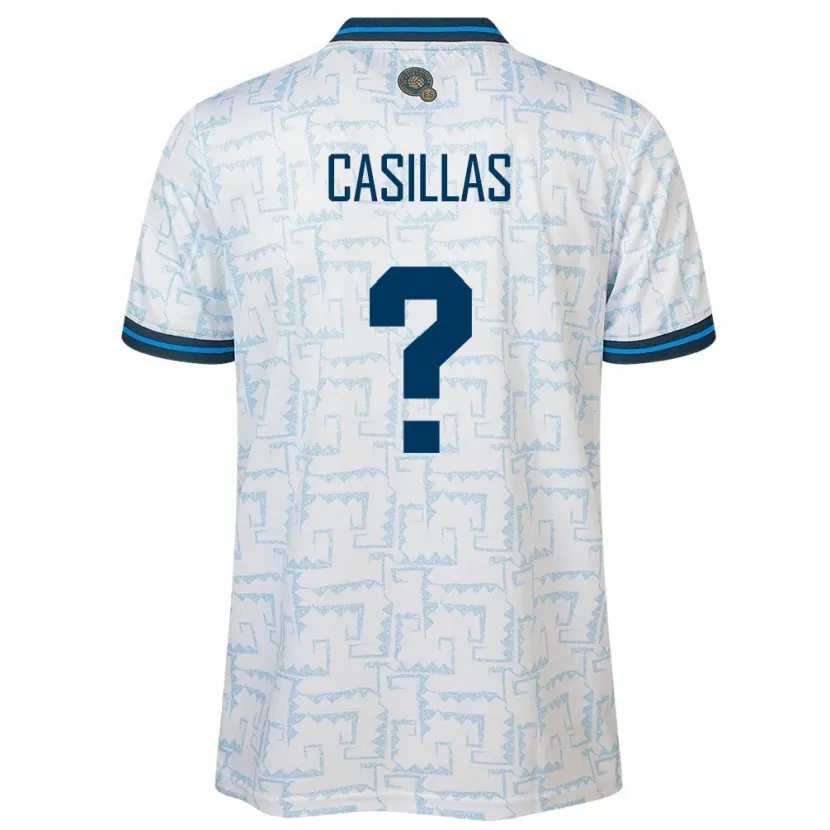 Danxen Femme Maillot Salvador Marcos Casillas #0 Blanc Tenues Extérieur 24-26 T-Shirt