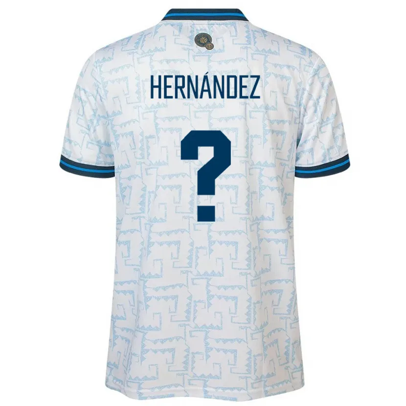 Danxen Femme Maillot Salvador Irma Dolores Hernández #0 Blanc Tenues Extérieur 24-26 T-Shirt