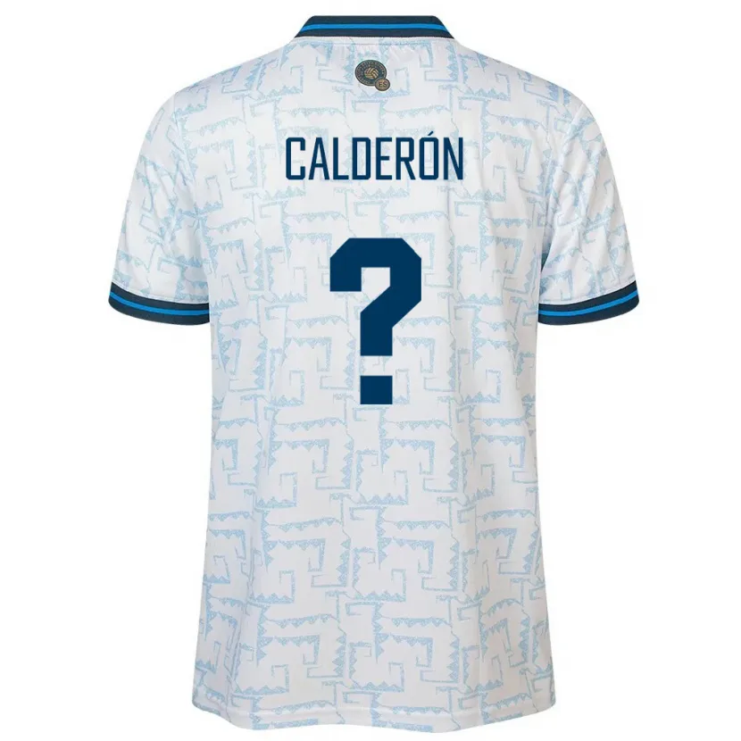 Danxen Femme Maillot Salvador Paola Calderón #0 Blanc Tenues Extérieur 24-26 T-Shirt