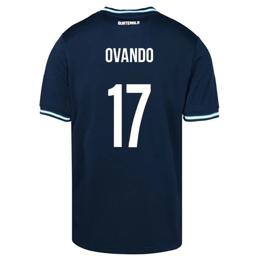 Danxen Femme Maillot Guatemala Sandra Ovando #17 Bleu Tenues Extérieur 24-26 T-Shirt