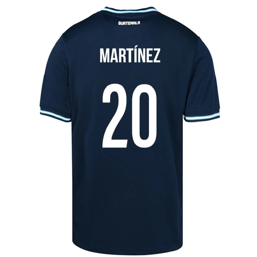 Danxen Femme Maillot Guatemala Ana Lucía Martínez #20 Bleu Tenues Extérieur 24-26 T-Shirt