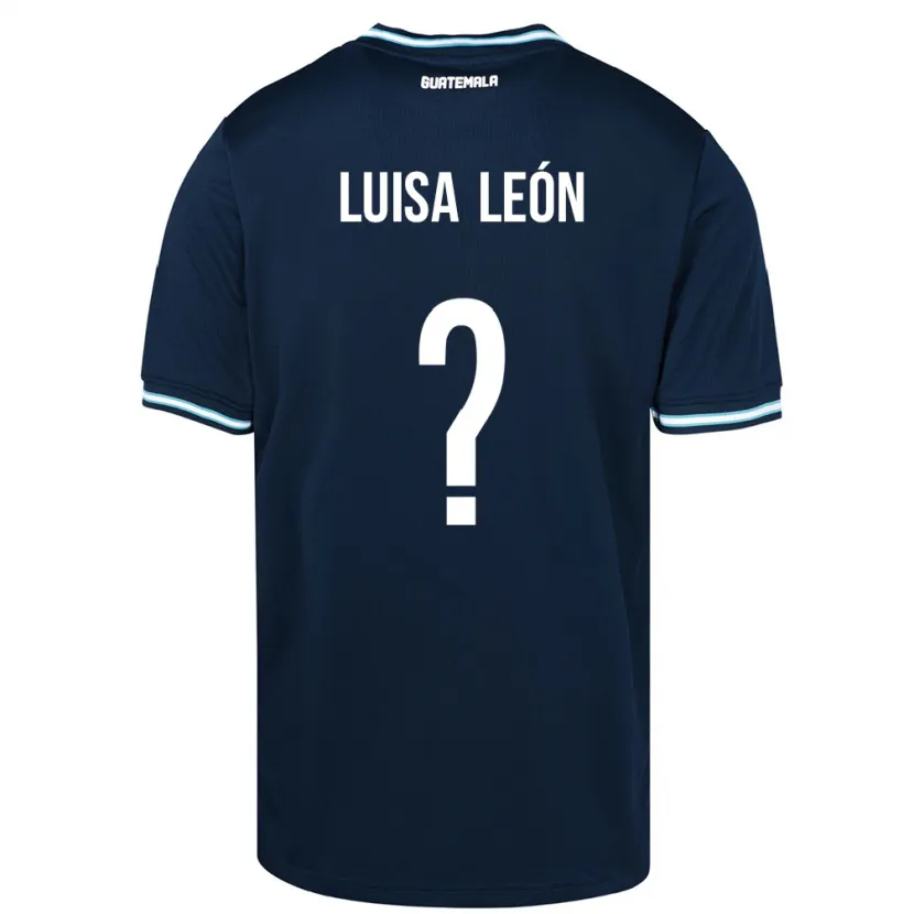 Danxen Femme Maillot Guatemala Luisa León #0 Bleu Tenues Extérieur 24-26 T-Shirt