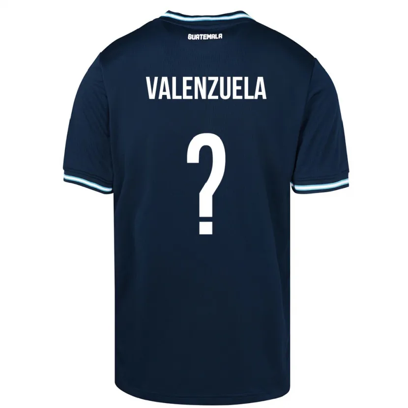 Danxen Femme Maillot Guatemala Briana Valenzuela #0 Bleu Tenues Extérieur 24-26 T-Shirt