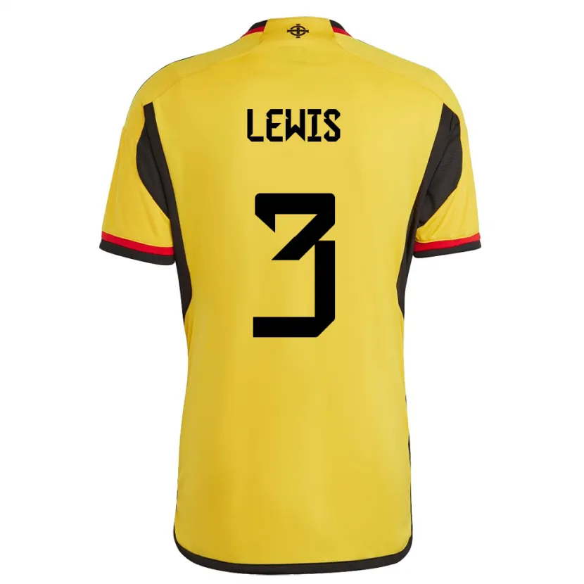 Danxen Femme Maillot Irlande Du Nord Jamal Lewis #3 Blanc Tenues Extérieur 24-26 T-Shirt