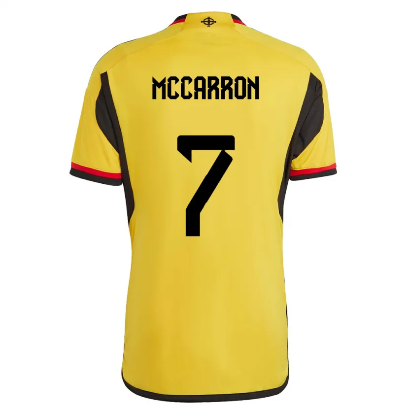 Danxen Femme Maillot Irlande Du Nord Chloe Mccarron #7 Blanc Tenues Extérieur 24-26 T-Shirt