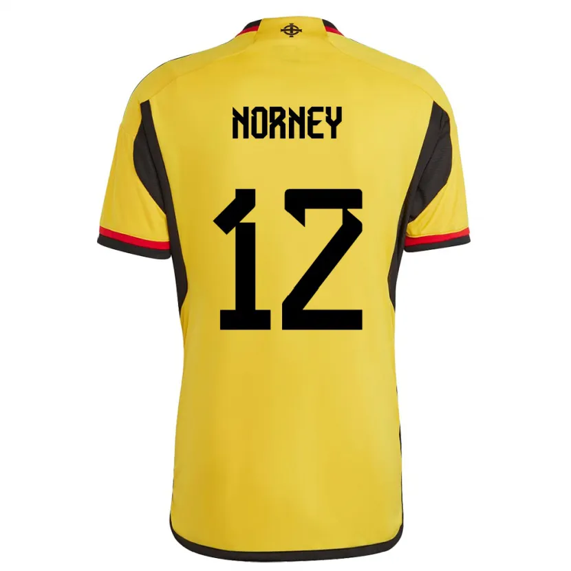 Danxen Femme Maillot Irlande Du Nord Rachael Norney #12 Blanc Tenues Extérieur 24-26 T-Shirt