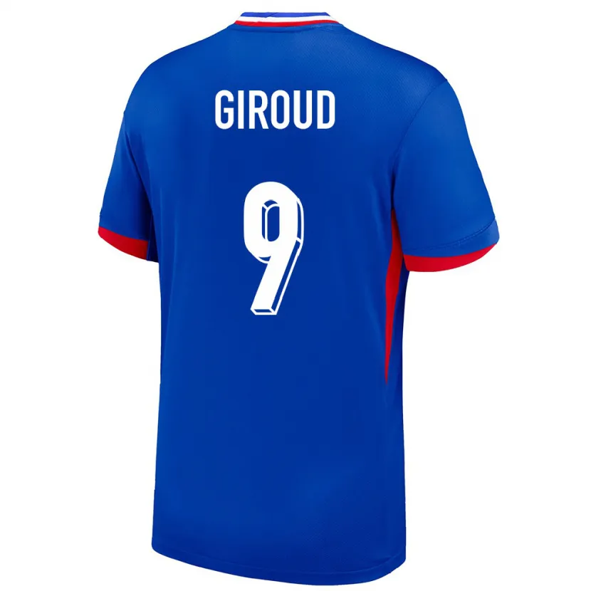 Danxen Enfant Maillot France Olivier Giroud #9 Bleu Tenues Domicile 24-26 T-Shirt