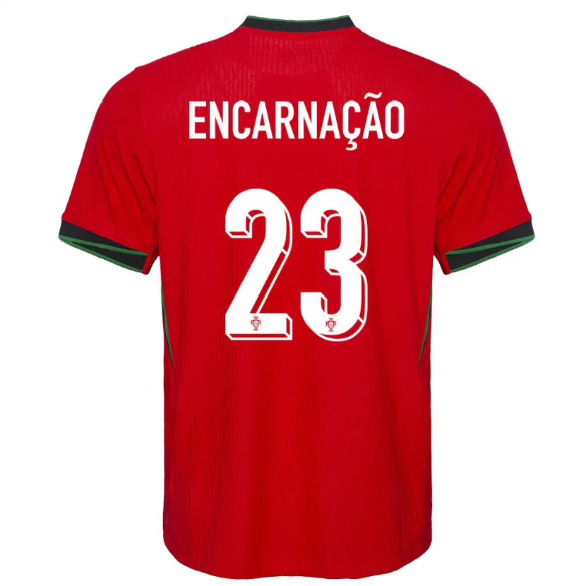 Danxen Enfant Maillot Portugal Telma Encarnacao #23 Rouge Tenues Domicile 24-26 T-Shirt