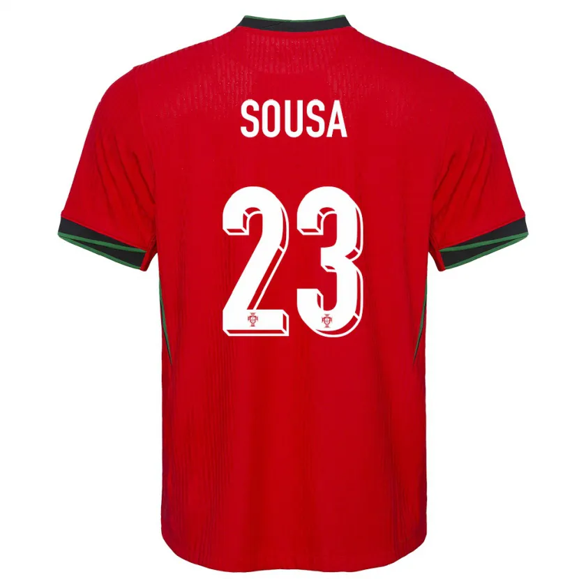 Danxen Enfant Maillot Portugal Afonso Sousa #23 Rouge Tenues Domicile 24-26 T-Shirt