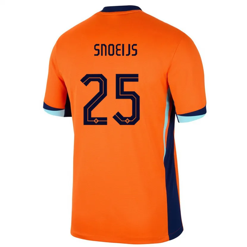 Danxen Enfant Maillot Pays-Bas Katja Snoeijs #25 Orange Tenues Domicile 24-26 T-Shirt