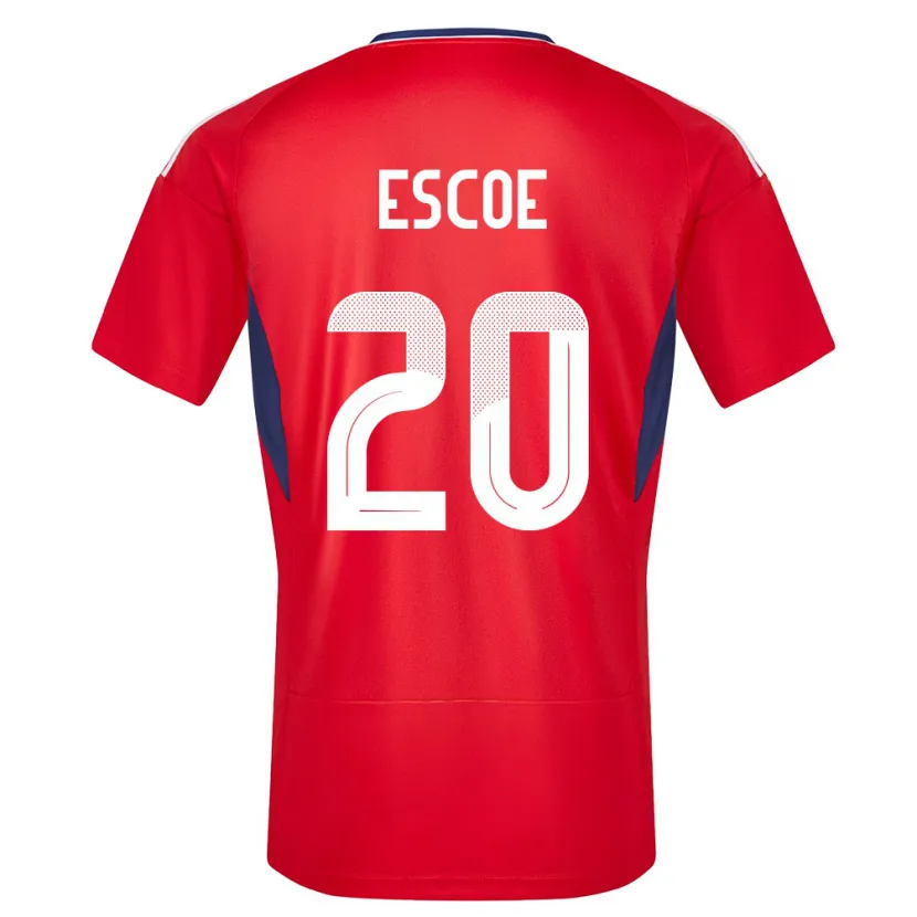 Danxen Enfant Maillot Costa Rica Enyel Escoe #20 Rouge Tenues Domicile 24-26 T-Shirt