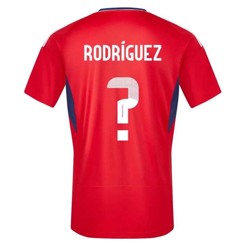 Danxen Enfant Maillot Costa Rica Bradley Rodriguez #0 Rouge Tenues Domicile 24-26 T-Shirt