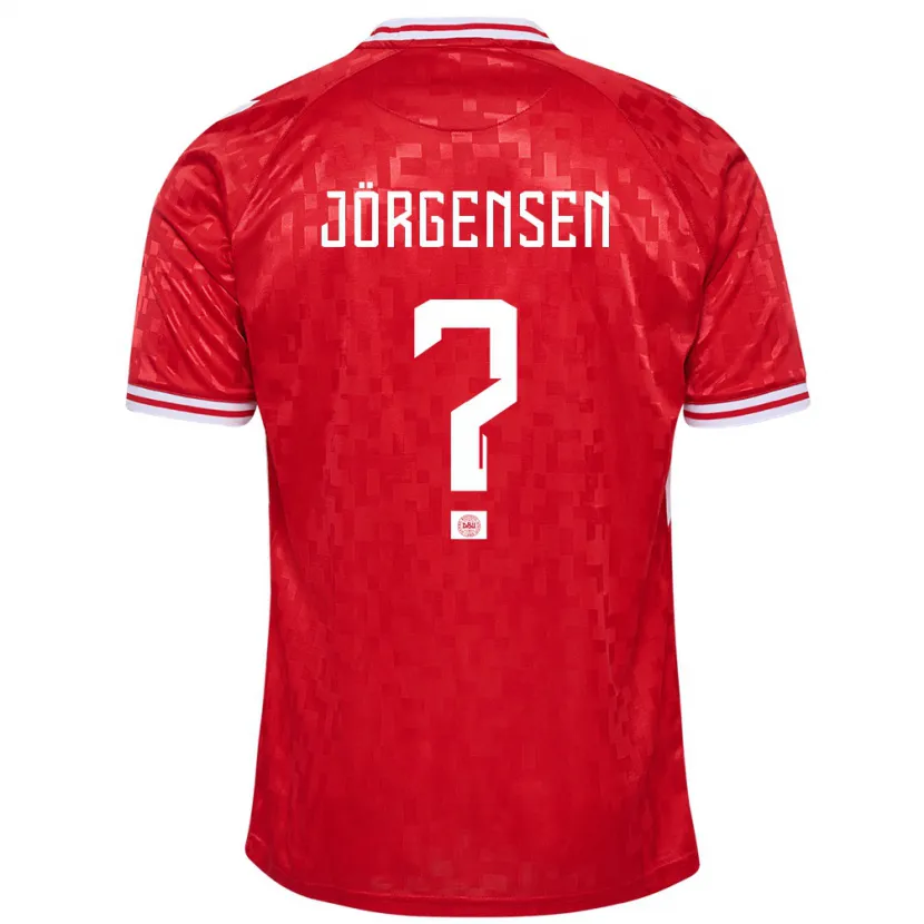 Danxen Enfant Maillot Danemark Thomas Jörgensen #0 Rouge Tenues Domicile 24-26 T-Shirt