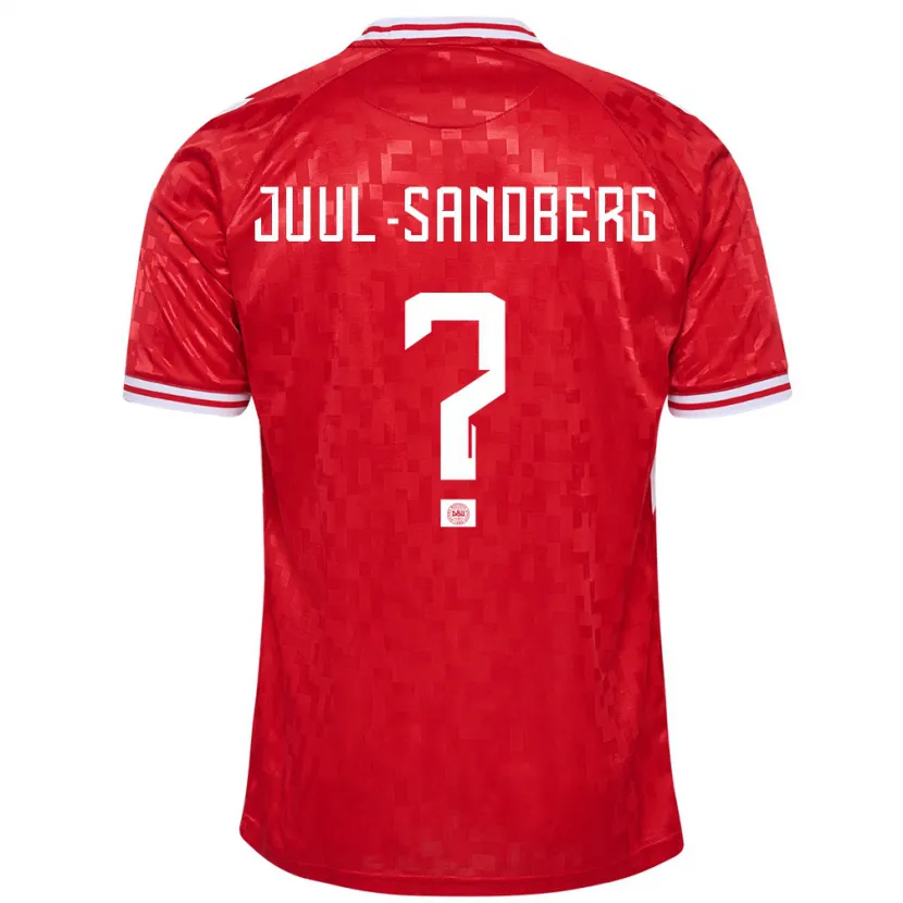 Danxen Enfant Maillot Danemark Nikolaj Juul-Sandberg #0 Rouge Tenues Domicile 24-26 T-Shirt