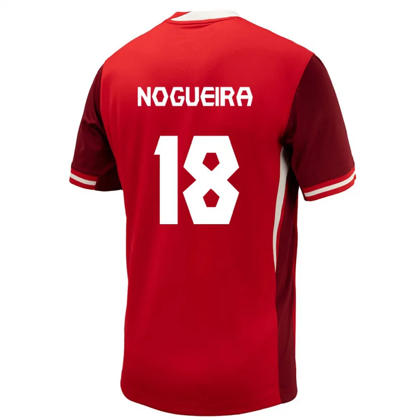 Danxen Enfant Maillot Canada Matthew Nogueira #18 Rouge Tenues Domicile 24-26 T-Shirt