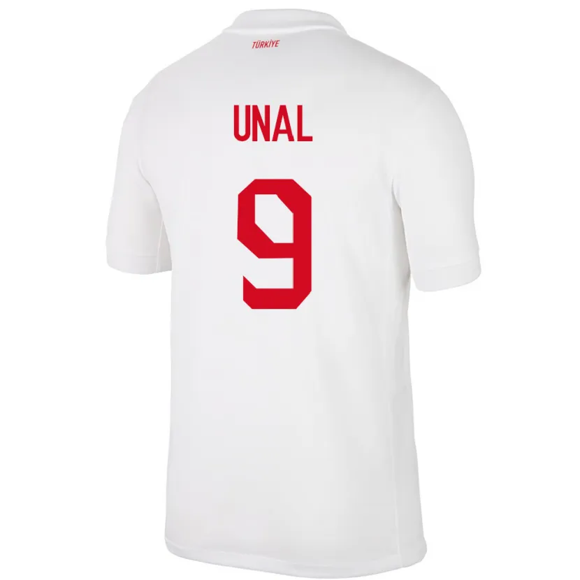 Danxen Enfant Maillot Turquie Enes Ünal #9 Blanc Tenues Domicile 24-26 T-Shirt