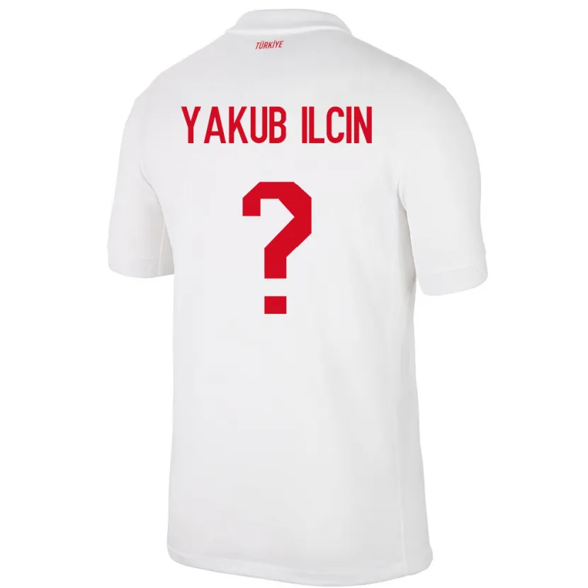 Danxen Enfant Maillot Turquie Hasan Yakub İlçin #0 Blanc Tenues Domicile 24-26 T-Shirt