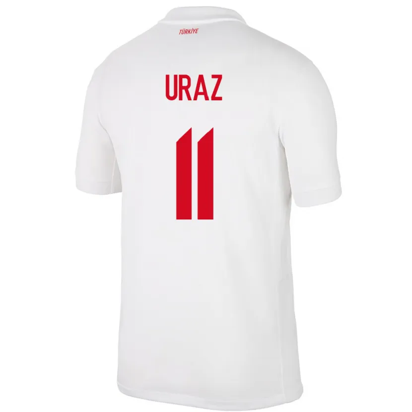 Danxen Enfant Maillot Turquie Yağmur Uraz #11 Blanc Tenues Domicile 24-26 T-Shirt