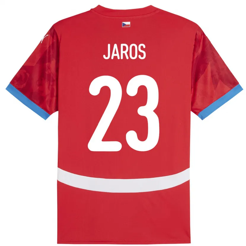 Danxen Enfant Maillot Tchéquie Vitezslav Jaros #23 Rouge Tenues Domicile 24-26 T-Shirt