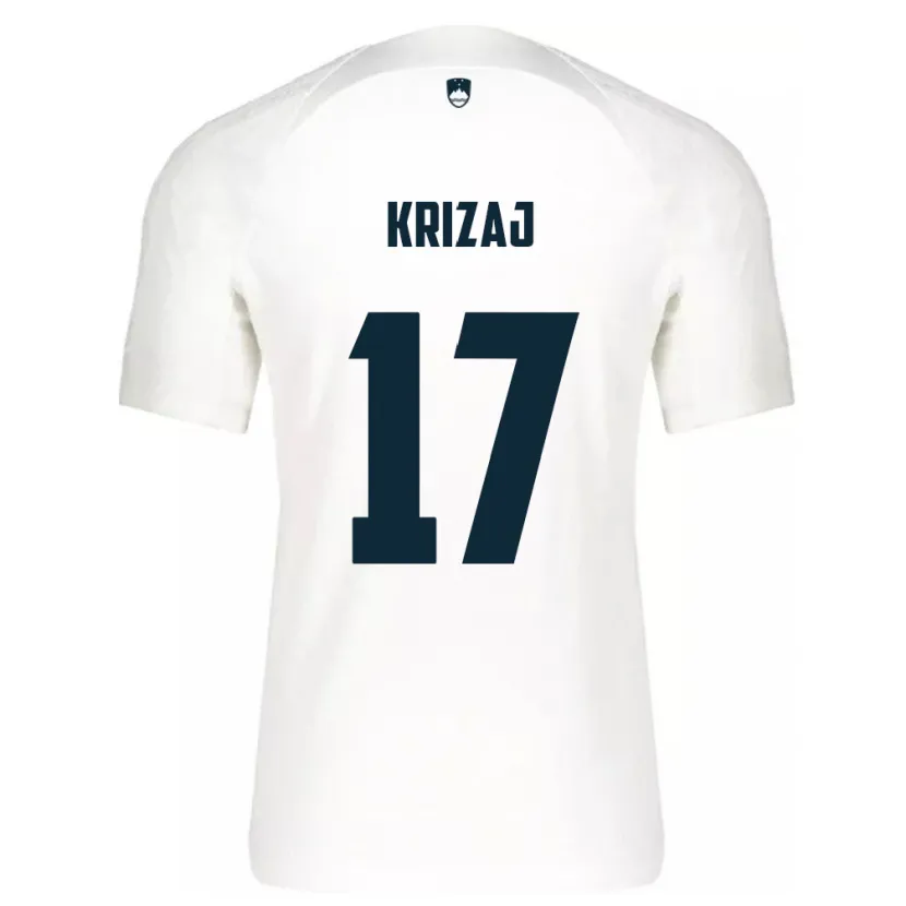 Danxen Enfant Maillot Slovénie Izabela Križaj #17 Blanc Tenues Domicile 24-26 T-Shirt