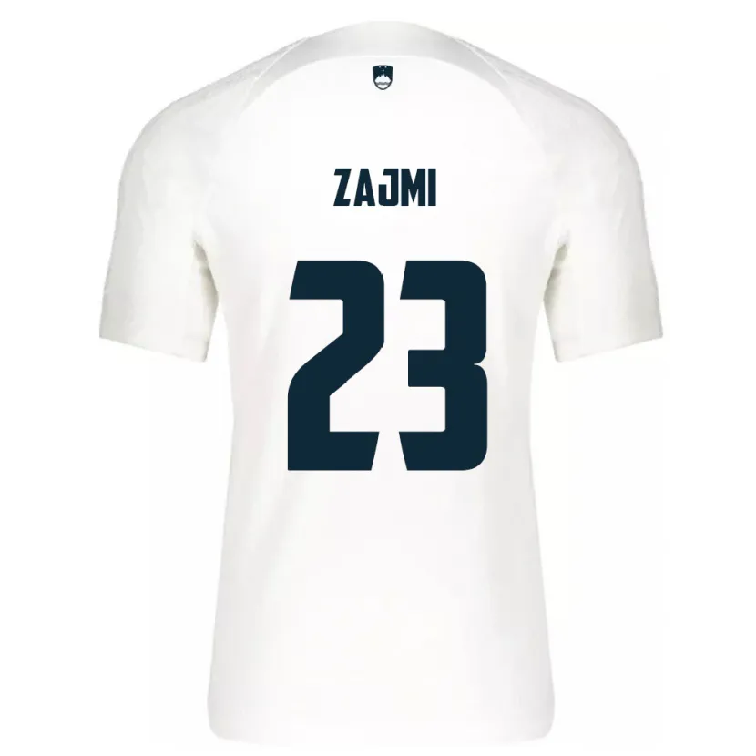 Danxen Enfant Maillot Slovénie Luana Zajmi #23 Blanc Tenues Domicile 24-26 T-Shirt