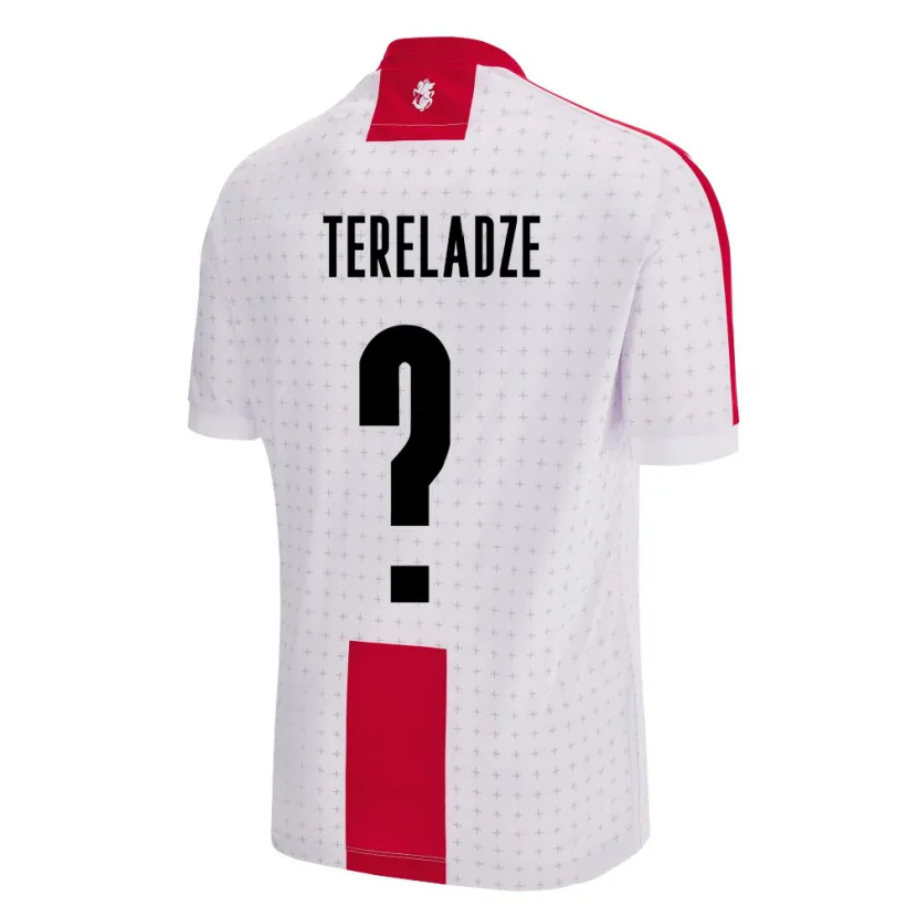 Danxen Enfant Maillot Géorgie Mate Tereladze #0 Blanc Tenues Domicile 24-26 T-Shirt