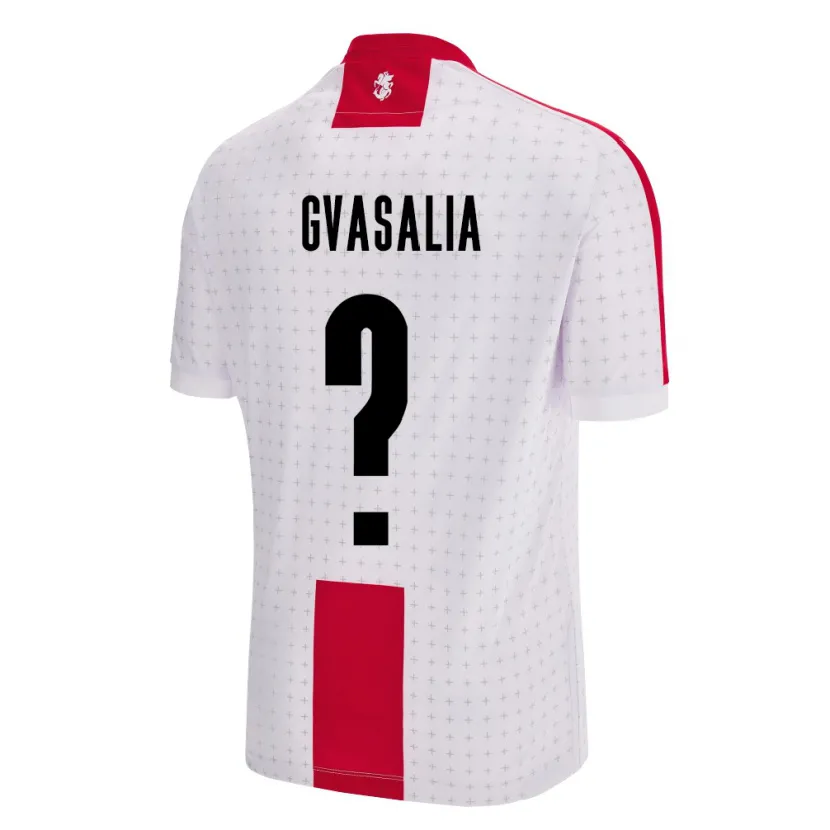Danxen Enfant Maillot Géorgie Giorgi Gvasalia #0 Blanc Tenues Domicile 24-26 T-Shirt