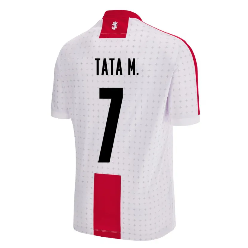 Danxen Enfant Maillot Géorgie Tata Matveeva #7 Blanc Tenues Domicile 24-26 T-Shirt