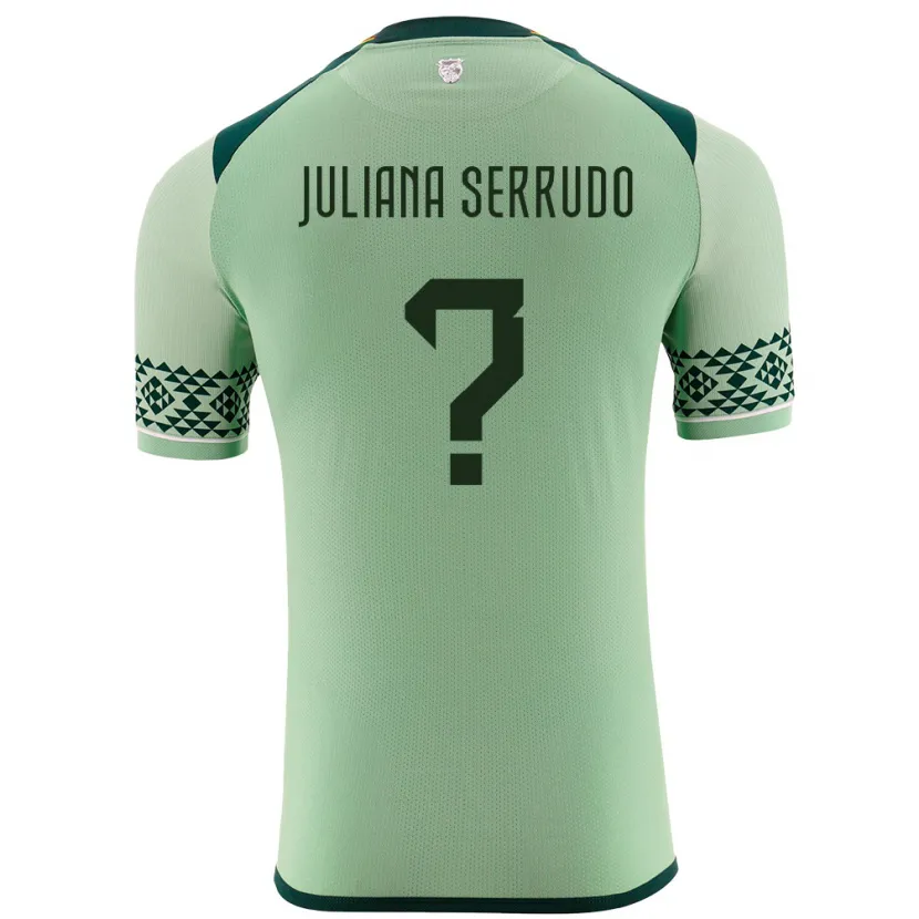 Danxen Enfant Maillot Bolivie Eyda Juliana Serrudo #0 Vert Clair Tenues Domicile 24-26 T-Shirt