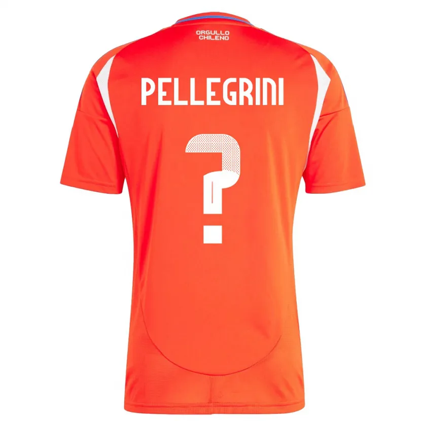 Danxen Enfant Maillot Chili Maya Pellegrini #0 Rouge Tenues Domicile 24-26 T-Shirt