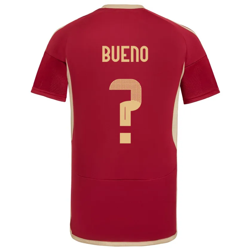 Danxen Enfant Maillot Venezuela Jesús Bueno #0 Bourgogne Tenues Domicile 24-26 T-Shirt