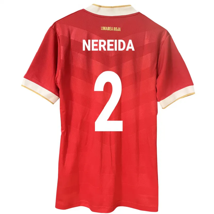 Danxen Enfant Maillot Panama Juriel Nereida #2 Rouge Tenues Domicile 24-26 T-Shirt