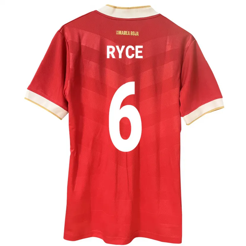 Danxen Enfant Maillot Panama Anel Ryce #6 Rouge Tenues Domicile 24-26 T-Shirt