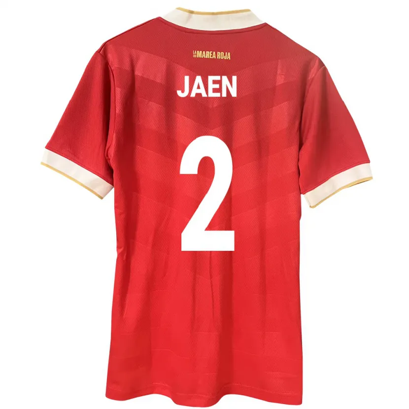 Danxen Enfant Maillot Panama Hilary Jaén #2 Rouge Tenues Domicile 24-26 T-Shirt