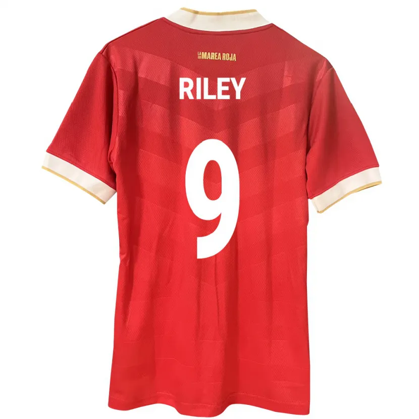 Danxen Enfant Maillot Panama Karla Riley #9 Rouge Tenues Domicile 24-26 T-Shirt