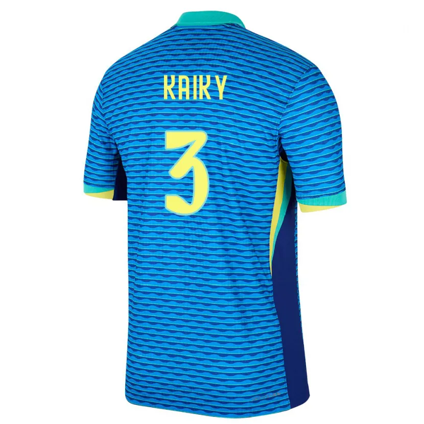 Danxen Enfant Maillot Brésil Kaiky #3 Bleu Tenues Extérieur 24-26 T-Shirt