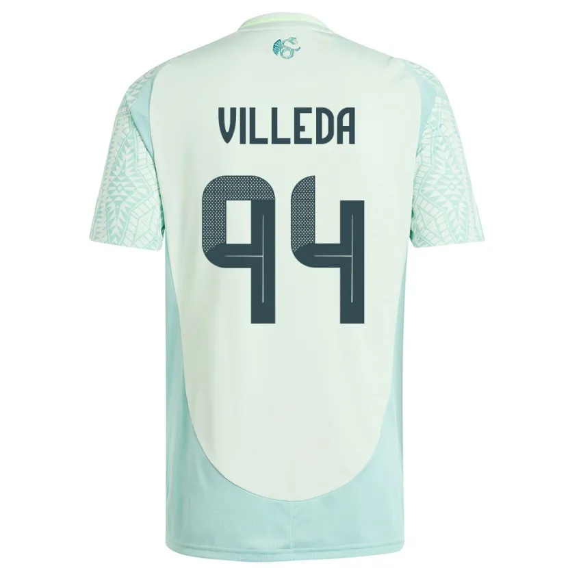 Danxen Enfant Maillot Mexique Melany Villeda #94 Lin Vert Tenues Extérieur 24-26 T-Shirt