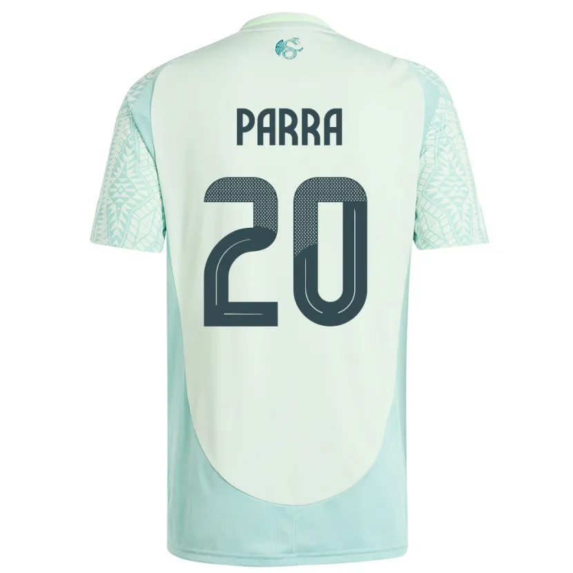 Danxen Enfant Maillot Mexique Rodrigo Parra #20 Lin Vert Tenues Extérieur 24-26 T-Shirt