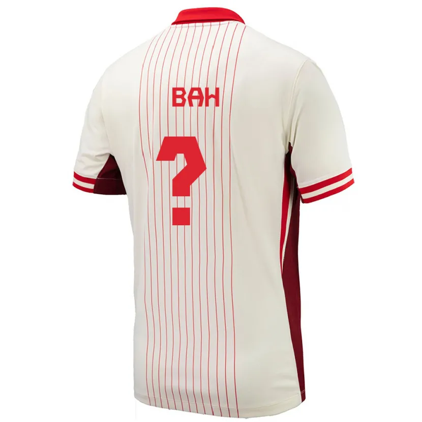 Danxen Enfant Maillot Canada Elage Bah #0 Blanc Tenues Extérieur 24-26 T-Shirt