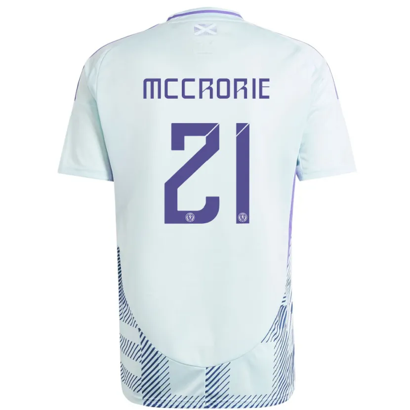 Danxen Enfant Maillot Écosse Robby Mccrorie #21 Bleu Menthe Clair Tenues Extérieur 24-26 T-Shirt