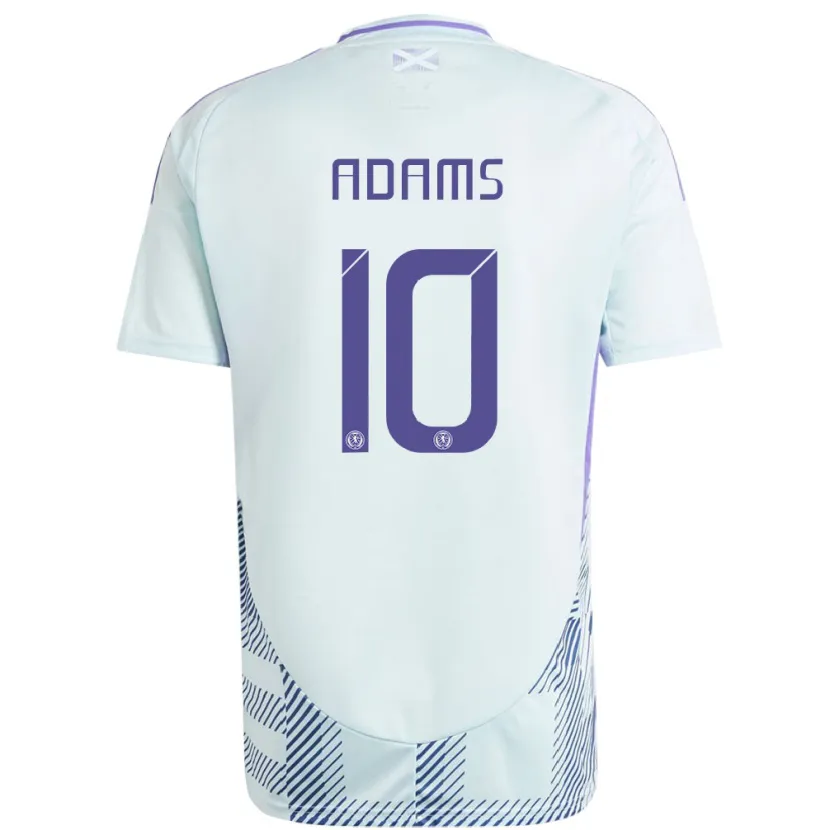 Danxen Enfant Maillot Écosse Ché Adams #10 Bleu Menthe Clair Tenues Extérieur 24-26 T-Shirt