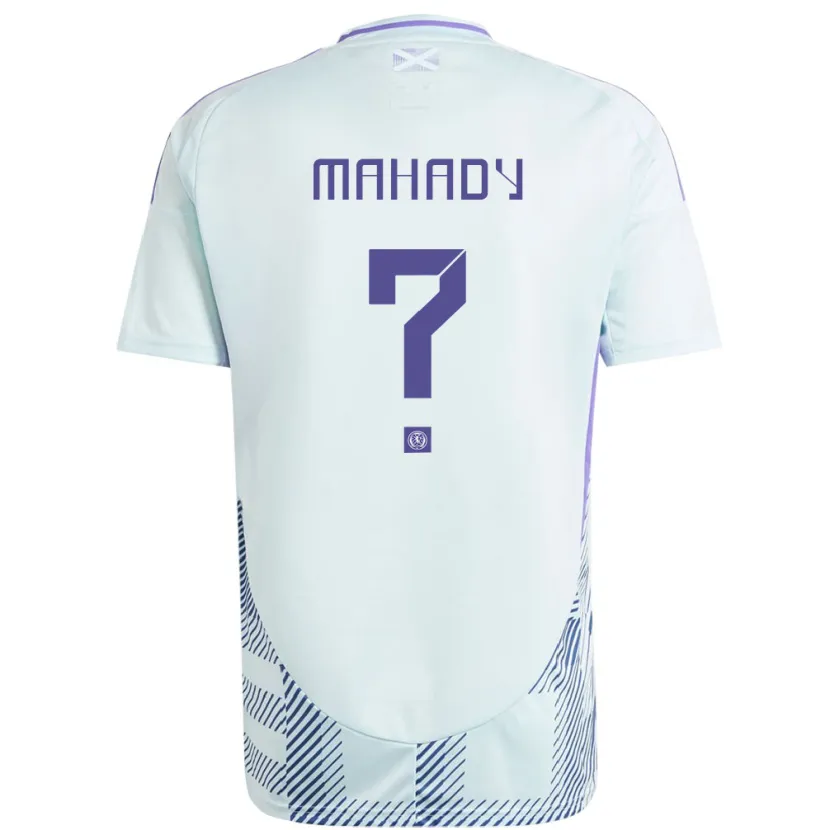 Danxen Enfant Maillot Écosse Rory Mahady #0 Bleu Menthe Clair Tenues Extérieur 24-26 T-Shirt