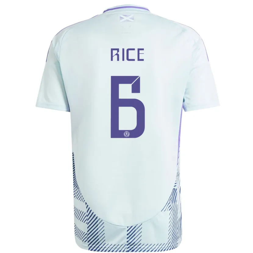 Danxen Enfant Maillot Écosse Bailey Rice #6 Bleu Menthe Clair Tenues Extérieur 24-26 T-Shirt