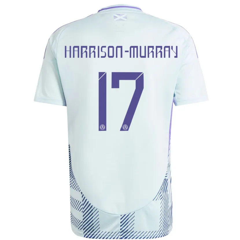 Danxen Enfant Maillot Écosse Christie Harrison-Murray #17 Bleu Menthe Clair Tenues Extérieur 24-26 T-Shirt