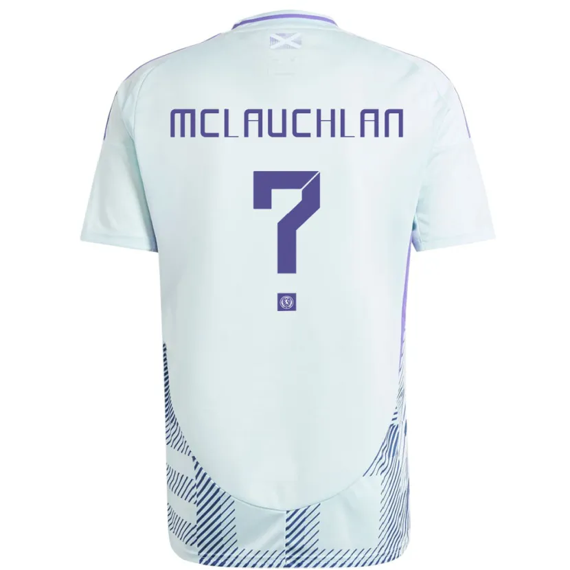 Danxen Enfant Maillot Écosse Rachel Mclauchlan #0 Bleu Menthe Clair Tenues Extérieur 24-26 T-Shirt