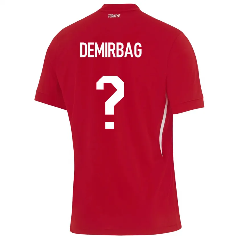 Danxen Enfant Maillot Turquie Ozan Demirbağ #0 Rouge Tenues Extérieur 24-26 T-Shirt