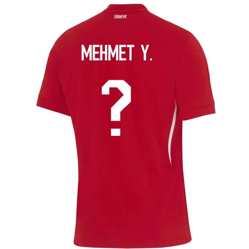 Danxen Enfant Maillot Turquie Mehmet Yildirim #0 Rouge Tenues Extérieur 24-26 T-Shirt